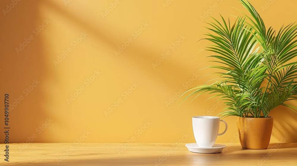 Clean Workspace with Virtual Background and Computer Setup Clean Workspace with Virtual Background and Computer Setup