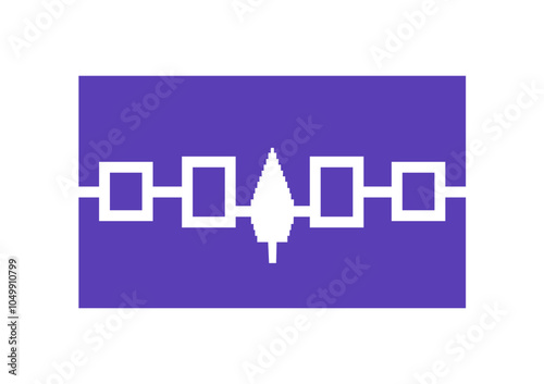 Flag of the Iroquois Confederacy. Haudenosaunee flag