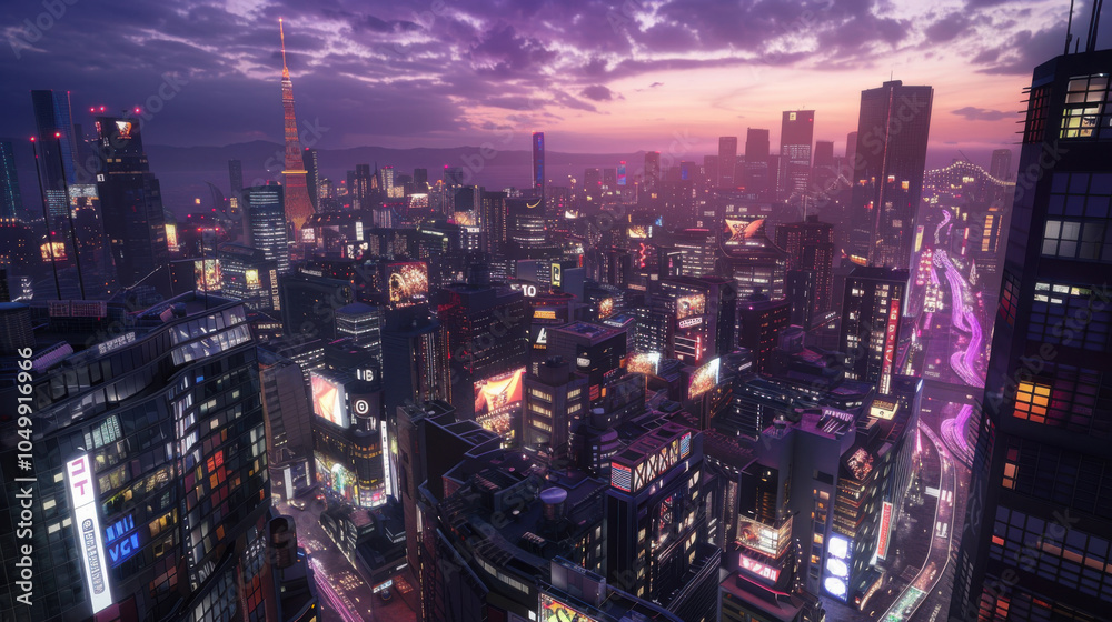 Fototapeta premium future city