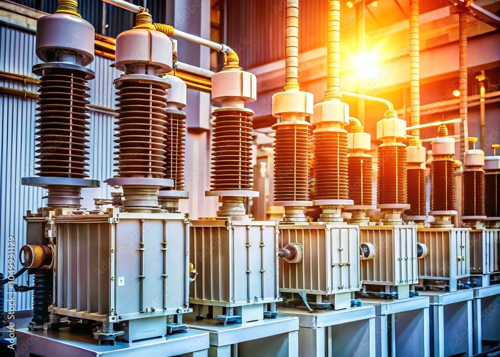 Obraz premium Transformer Cooling Systems for Optimal Performance and Temperature Control in Electrical Engineering Applications