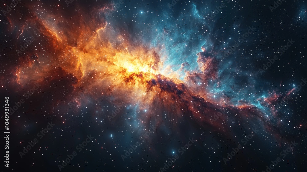 A vibrant cosmic nebula showcasing the beauty of space with swirling colors and stars. A vibrant cosmic nebula showcasing the beauty of space with swirling colors and stars.