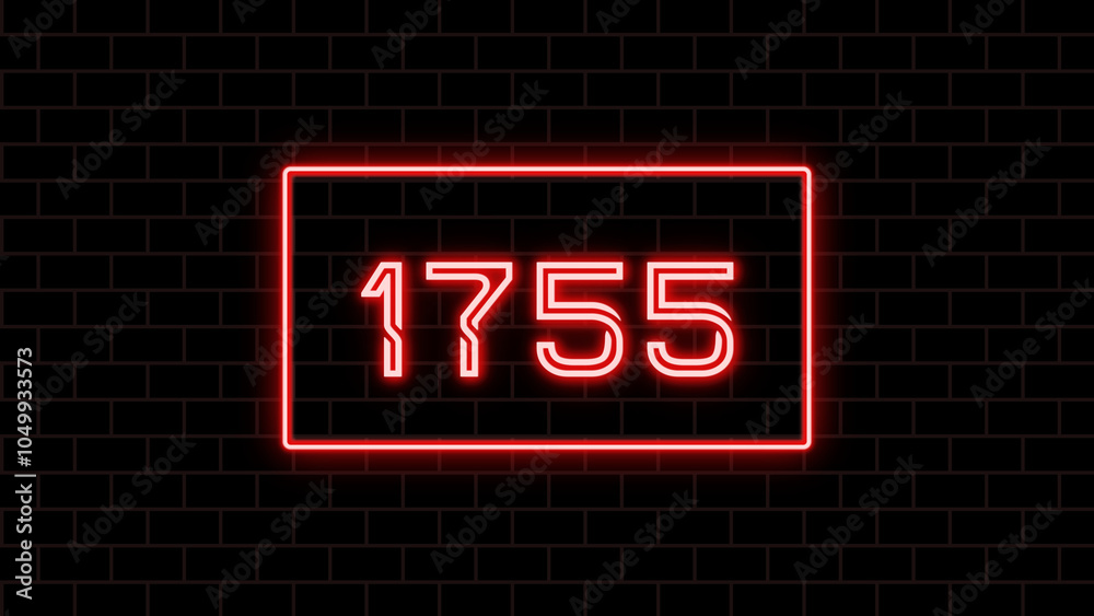 1755年のネオン文字 1755年のネオン文字