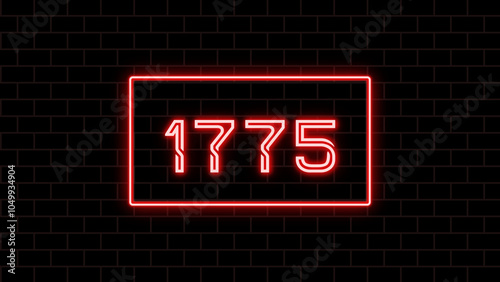1775年のネオン文字