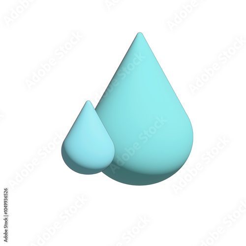 3d drops icon