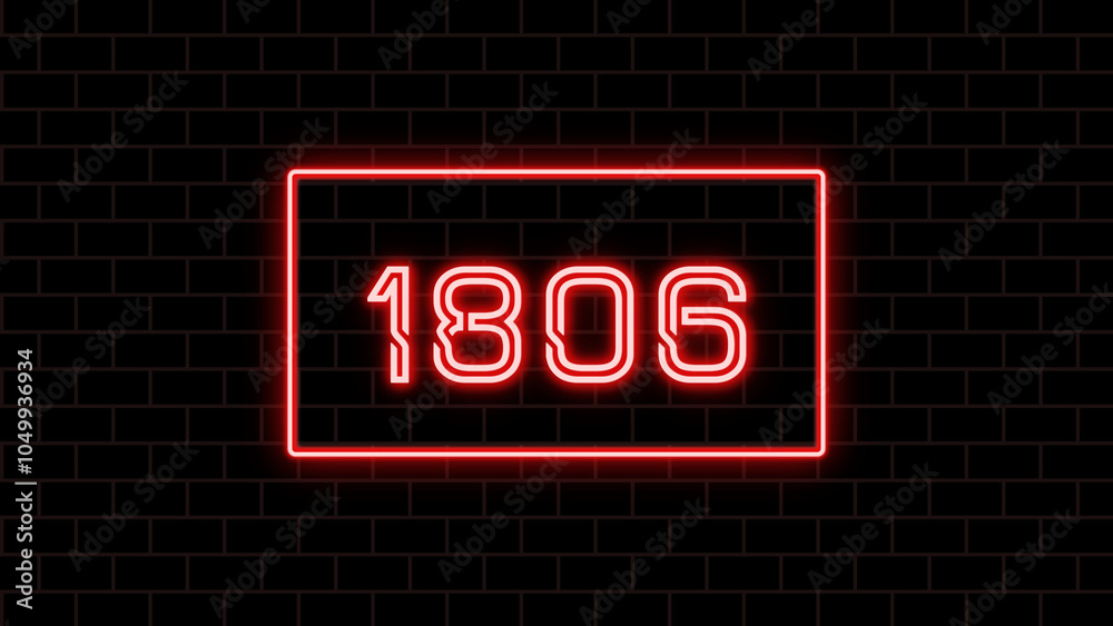1806年のネオン文字 1806年のネオン文字