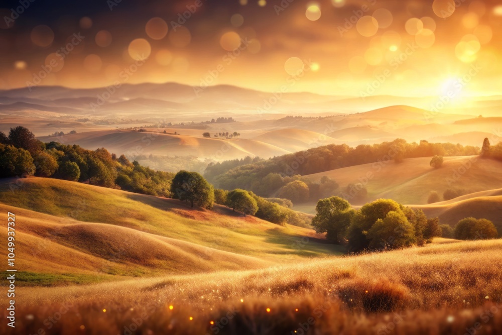 Serene Soft Hills with Warm Beige Gradient - Bokeh Effect for Tranquil Landscape Photography Serene Soft Hills with Warm Beige Gradient - Bokeh Effect for Tranquil Landscape Photography