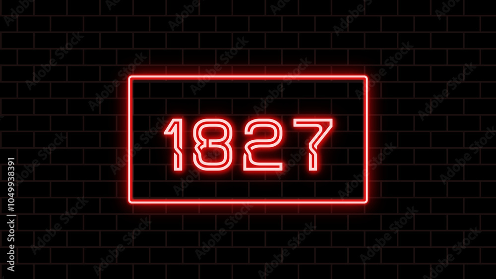 1827年のネオン文字 1827年のネオン文字