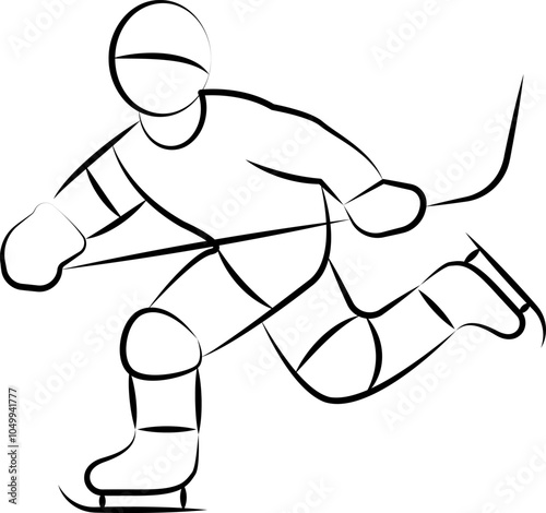Winter sports icon vector illustration collection in a line outline style. Ski, winter sports and snow Handdrawn Doodle icons.