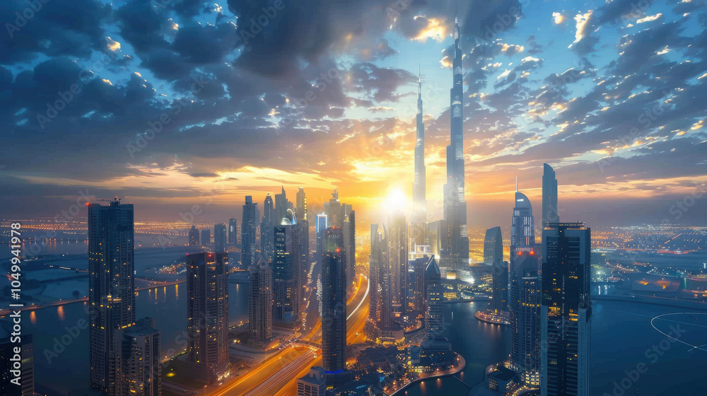 Fototapeta premium futuristic city