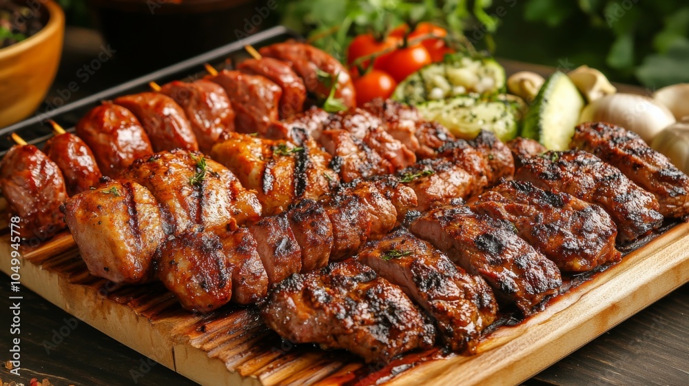 Grilled Eastern Meats with Creative Plating Outdoors Grilled Eastern Meats with Creative Plating Outdoors