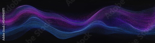 Super Ultrawide Abstract Wallpaper With Purple And Blue Shape Drawn With Chalk On Blackboard Background
