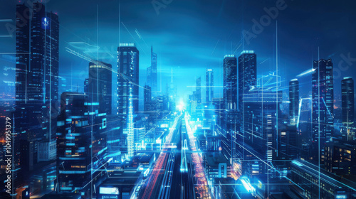 Wallpaper Mural futuristic city Torontodigital.ca