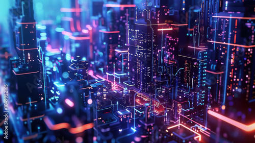 Wallpaper Mural futuristic city Torontodigital.ca