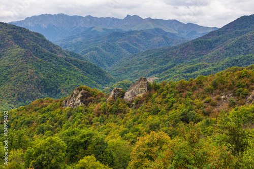 Beautiful view on the mountains. Vank, Nagorno Karabakh, Azerbaijan. photo