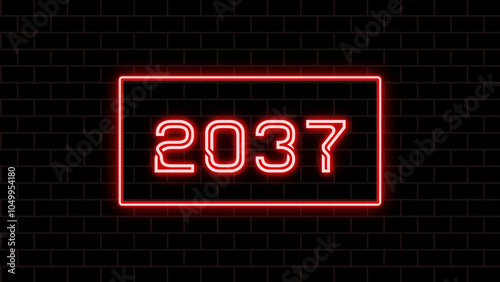 2037年のネオン文字