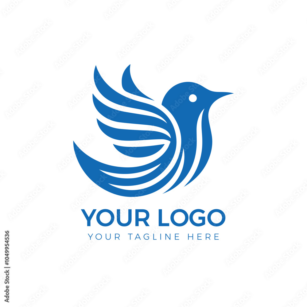 Obraz premium Bird Logo Vector Illustrations. Vector Bird Simple Logo
