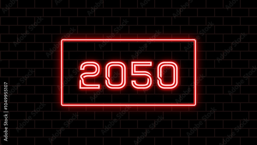 2050年のネオン文字