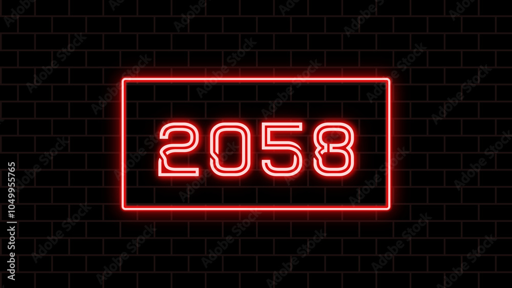 2058年のネオン文字 2058年のネオン文字