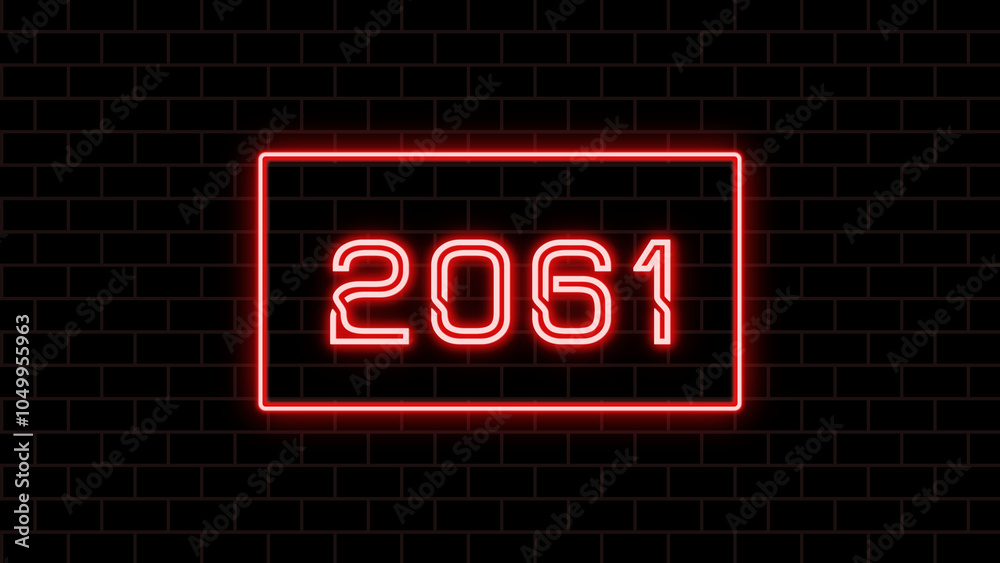 2061年のネオン文字