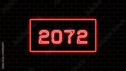 2072年のネオン文字