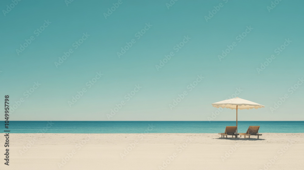 Empty beach seaside, sky, waves Empty beach seaside, sky, waves