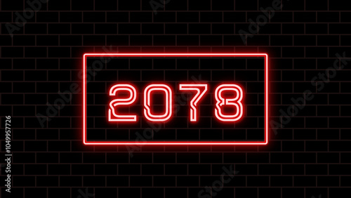 2078年のネオン文字