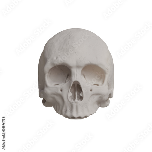 3d Render of Human Headskull photo