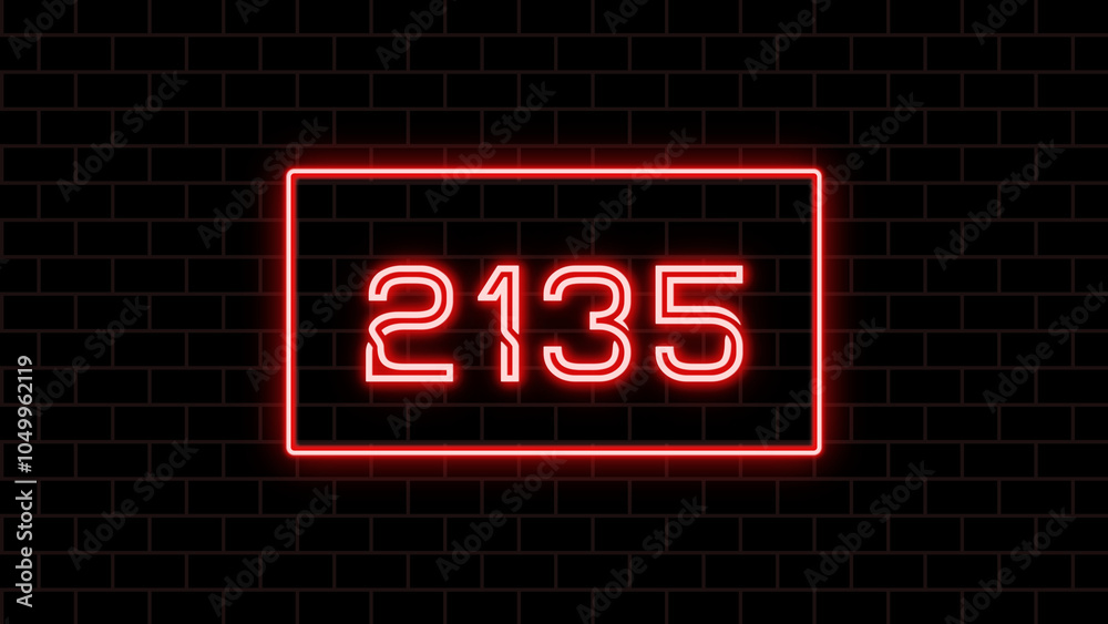 2135年のネオン文字