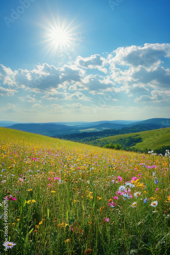 field of daisies