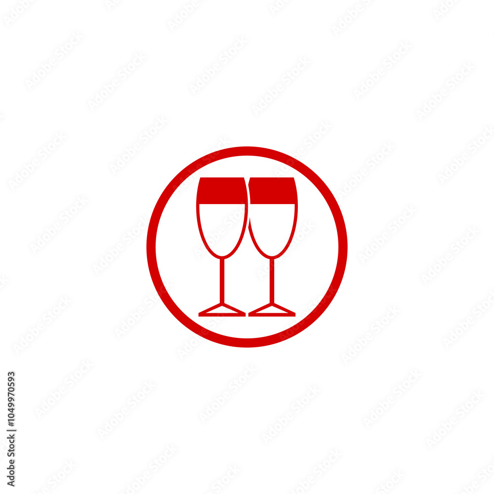 Glass icon isolated on transparent background Glass icon isolated on transparent background