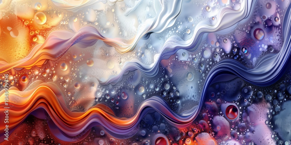 Abstract background with buttons and multicolored waves and textures. Abstract background with buttons and multicolored waves and textures.