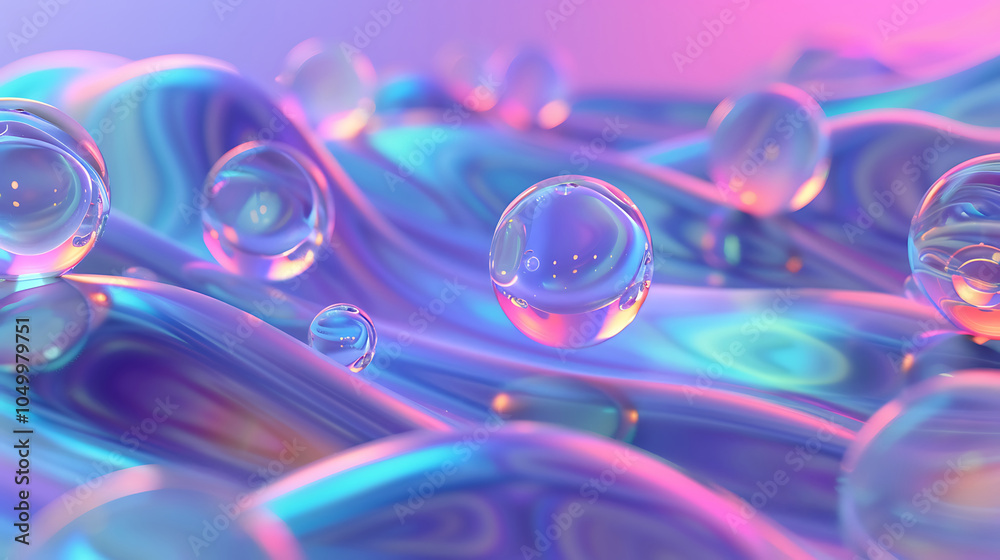Naklejka premium bubble pattern