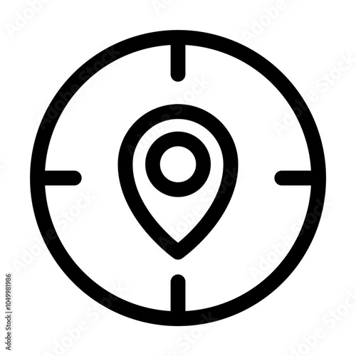 Free Download GPS location - modern GPS location or navigation icon symbol - GFXLoad