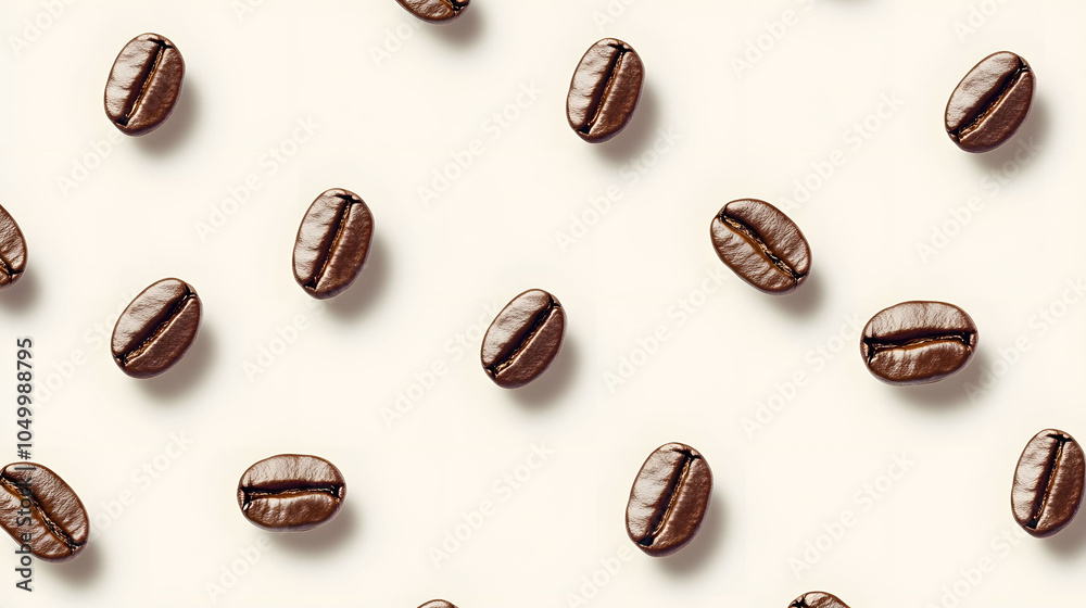 Dark roasted coffee beans isolated on white background, perfect for cafe menu or beverage packaging design Dark roasted coffee beans isolated on white background, perfect for cafe menu or beverage packaging design