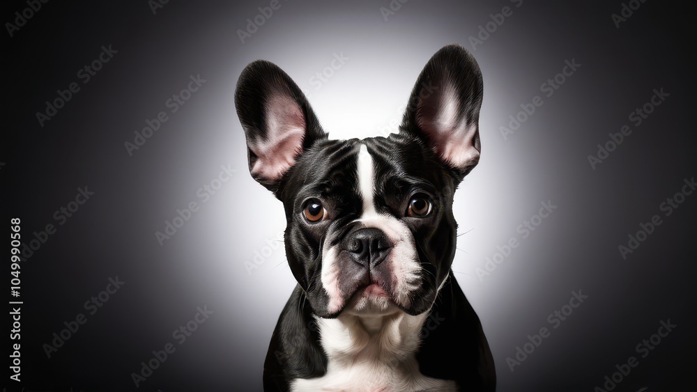 Fototapeta premium Frenchton. French Bulldog