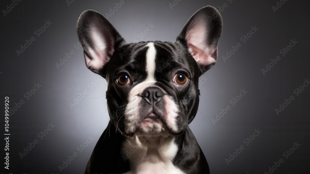 Fototapeta premium Frenchton. French Bulldog