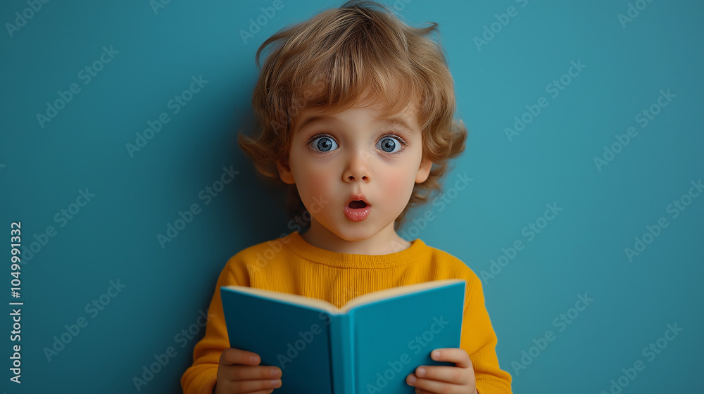 A young boy engrossed in reading a book. A young boy engrossed in reading a book.