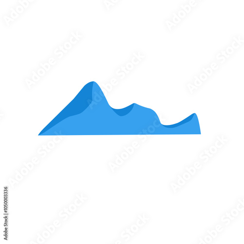 blue iceberg vector