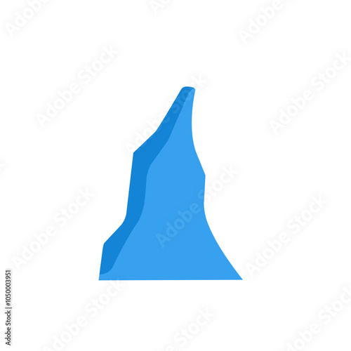 blue iceberg vector