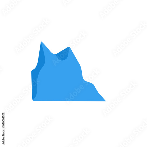 blue iceberg vector