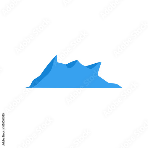 blue iceberg vector