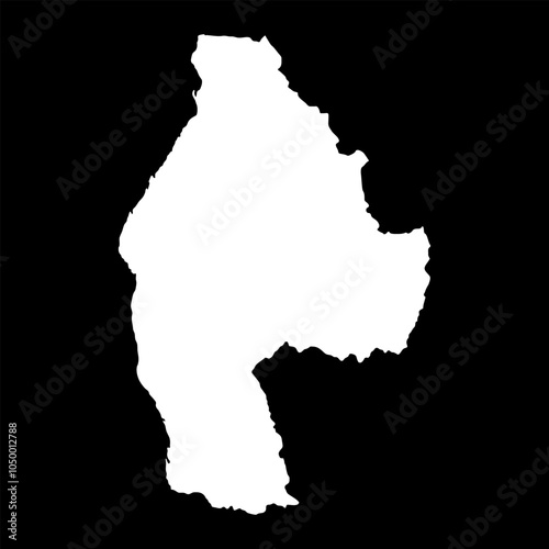 Melaky region map, administrative division of Madagascar. Vector illustration. photo