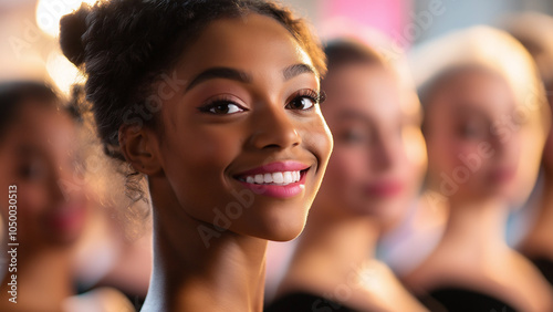 Diverse ballet dancers photo