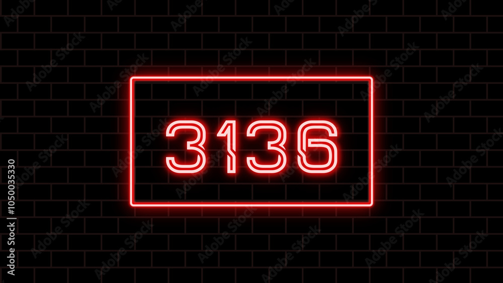 3136年のネオン文字