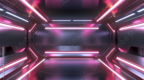 A graphic design of a futuristic, space-themed backdrop for your design or presentation.