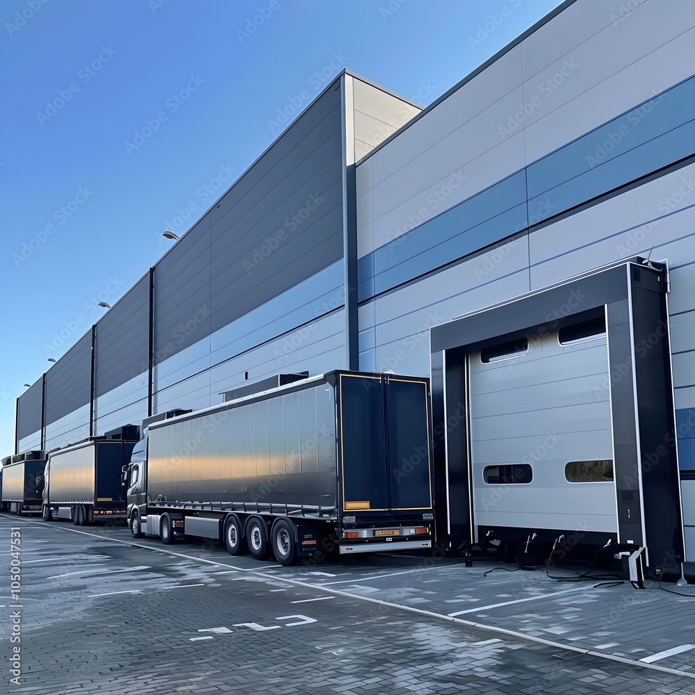Modern Cold Chain Storage Facility and Distribution Center Exterior Modern Cold Chain Storage Facility and Distribution Center Exterior