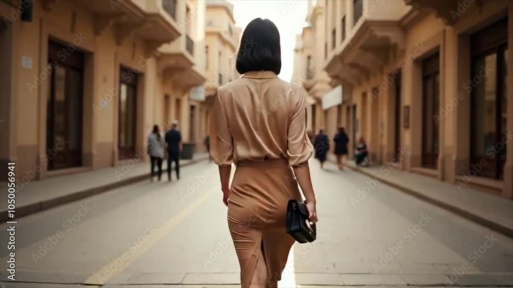 Background video. Woman in the city.1 Background video. Woman in the city.1