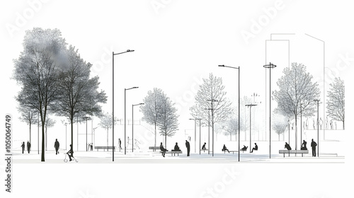 Urban Public Space Architectural Drawings