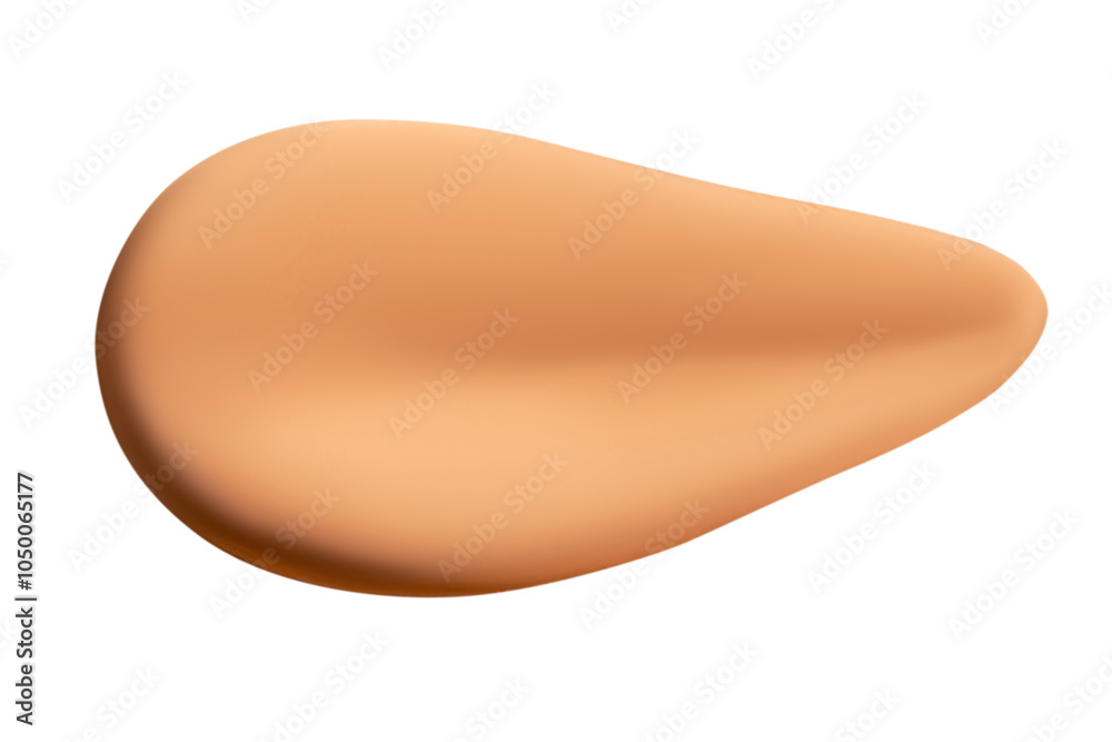 Smear of foundation cream on an empty background. Makeup product, smooth texture. Smear of foundation cream on an empty background. Makeup product, smooth texture.