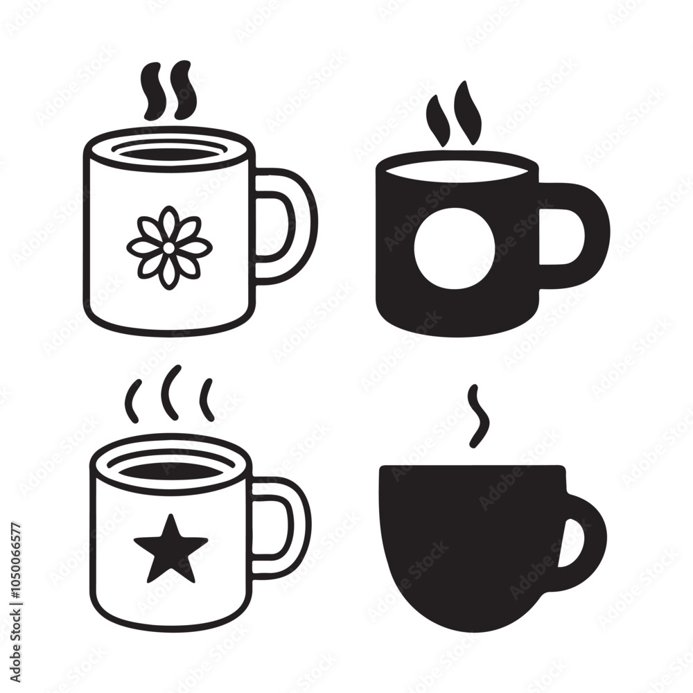 Obraz premium Cup icon vector outline